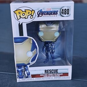 Funko Pop! Marvel Avengers Endgame Rescue Bobble-Head - Blue and Gold